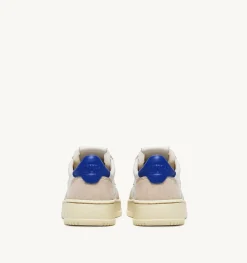 Sneakers Medalist Low In Suede E Pelle Bianca E Prince Blue