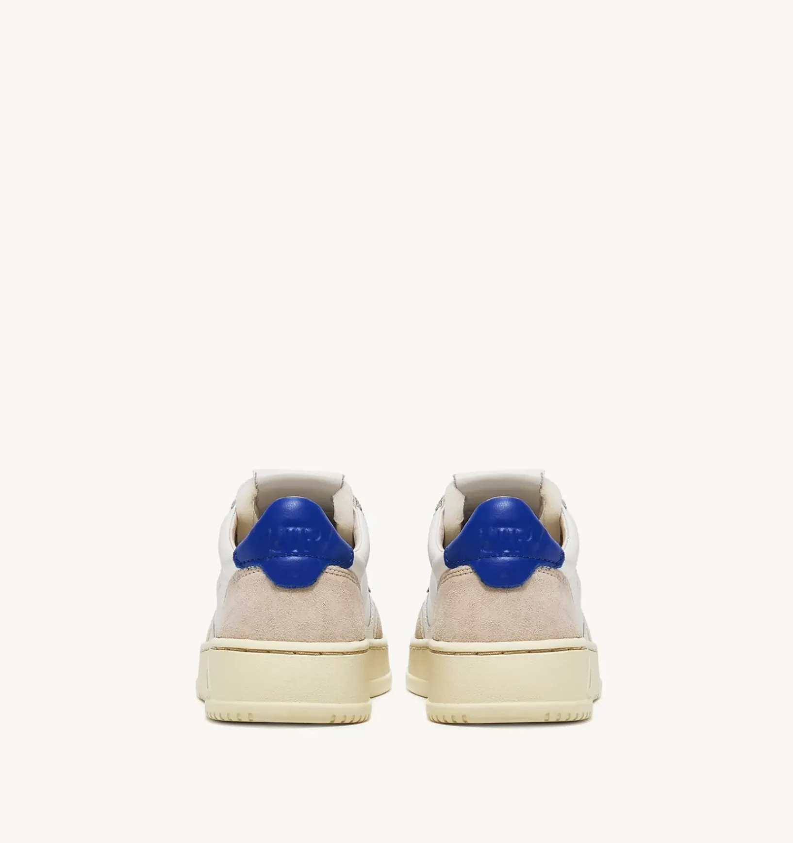 Sneakers Medalist Low In Suede E Pelle Bianca E Prince Blue