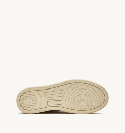Sneakers Medalist Low Super Vintage In Pelle Yellowing Bianco Lavender