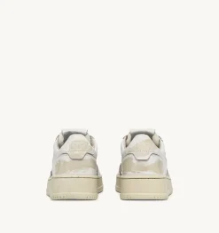 Sneakers Medalist Low Super Vintage In Pelle Asportable Bianco Ivory