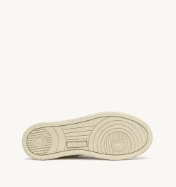Sneakers Medalist Low Super Vintage In Pelle Asportable Bianco Ivory