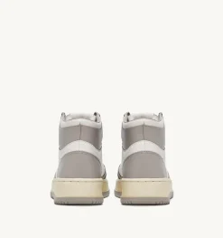 Sneakers Medalist Mid In Pelle Bicolore Bianco E Vapor