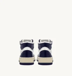 Sneakers Medalist Mid In Pelle Bianca E Blu