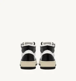 Sneakers Medalist Mid In Pelle Bicolore Bianco E Nero