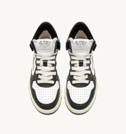 Sneakers Medalist Mid In Pelle Bicolore Bianco E Nero