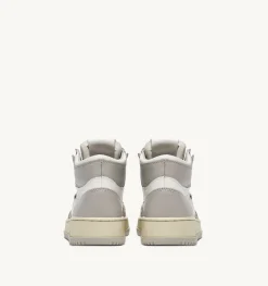 Sneakers Medalist Mid In Pelle Bicolore Bianco E Vapor