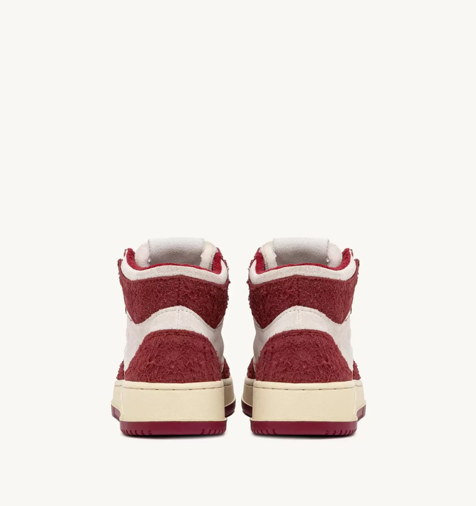 Sneakers Medalist Mid In Suede Bianco E Suede Effetto Hair Viola
