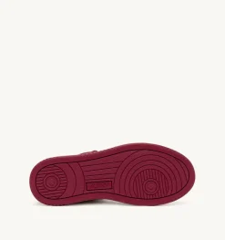 Sneakers Medalist Mid In Suede Bianco E Suede Effetto Hair Viola