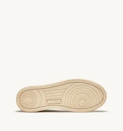 Sneakers Medalist Mid In Pelle Bicolore Bianco E Silver