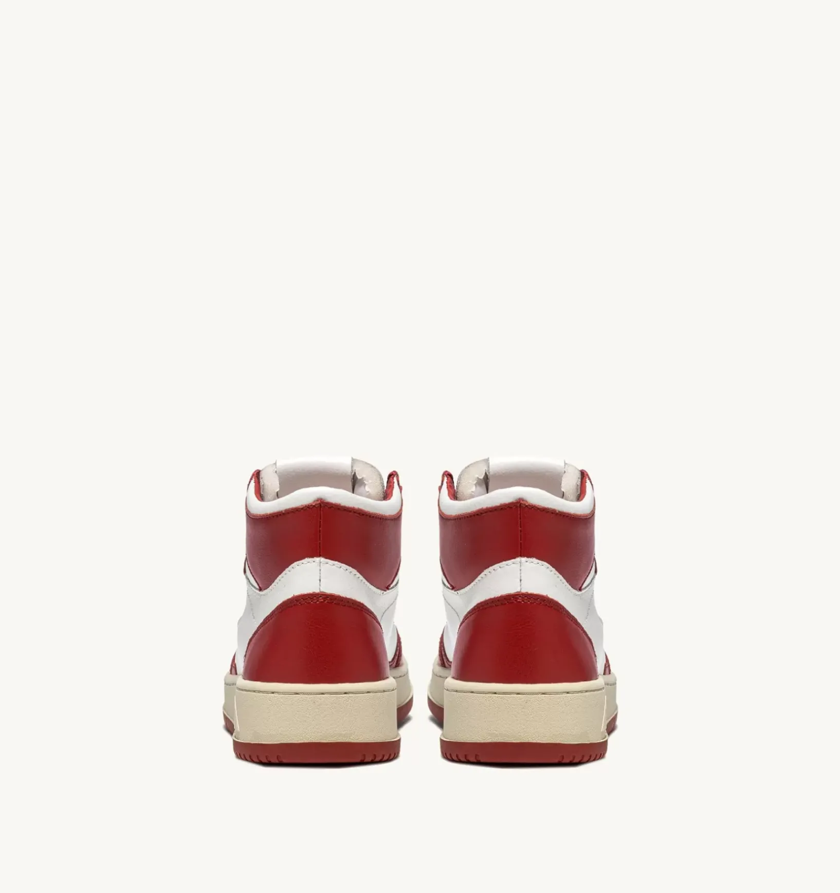 Sneakers Medalist Mid In Pelle Bicolore Bianco E Rosso