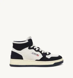 Sneakers Medalist Mid In Suede Beige E Blu