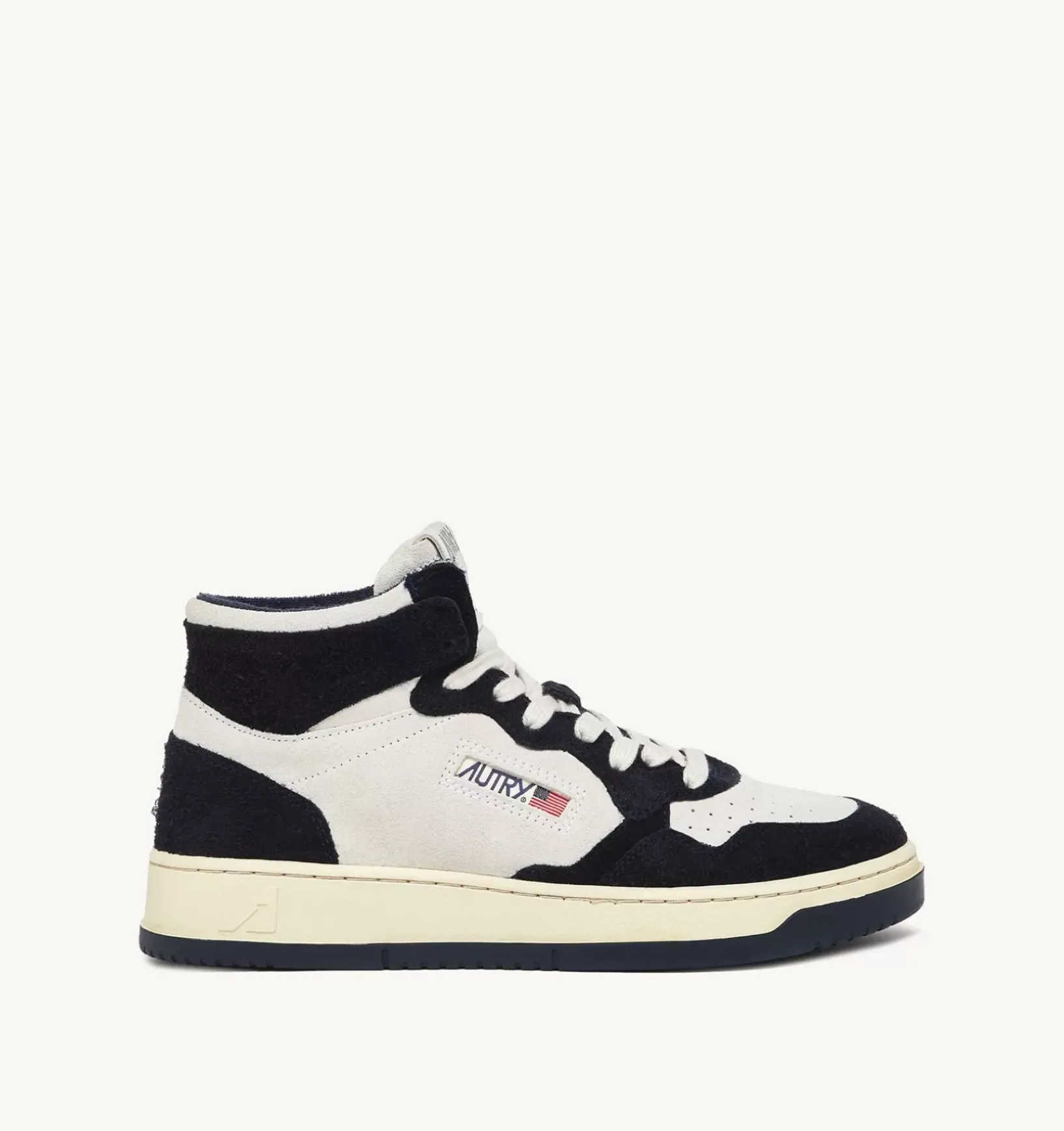 Sneakers Medalist Mid In Suede Beige E Blu