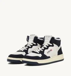 Sneakers Medalist Mid In Suede Beige E Blu