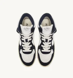 Sneakers Medalist Mid In Suede Beige E Blu