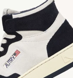 Sneakers Medalist Mid In Suede Beige E Blu