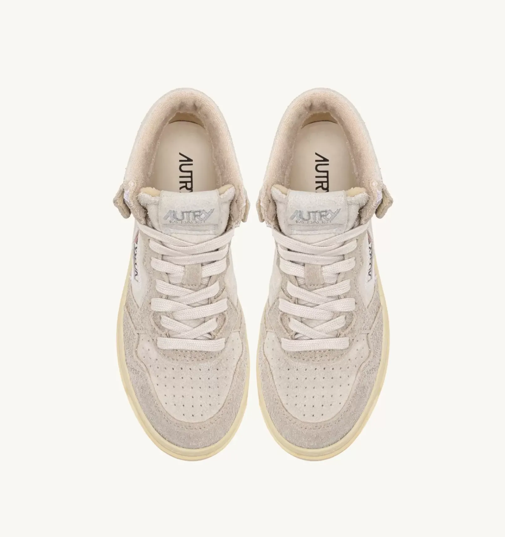 Sneakers Medalist Mid In Suede Hair Ecru