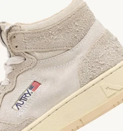 Sneakers Medalist Mid In Suede Hair Ecru