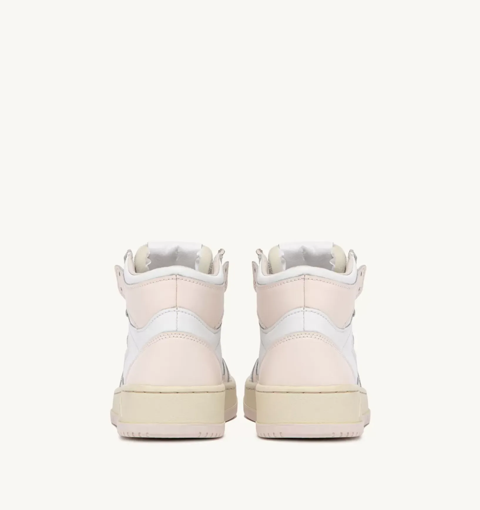 Sneakers Medalist Mid In Pelle Bianco Rosa