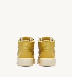 Sneakers Medalist Mid In Morbida Pelle Yellow Iris Di Capra