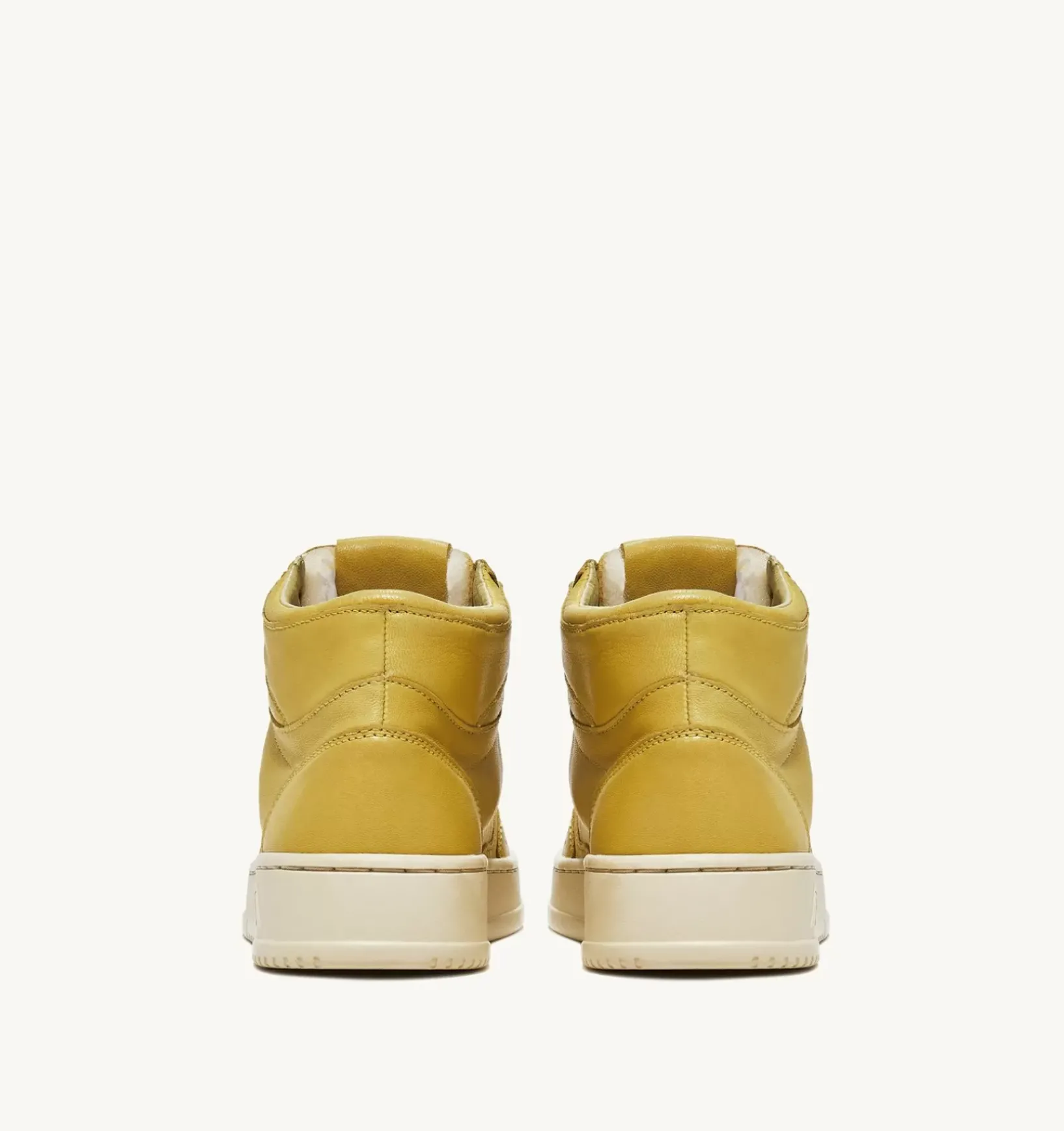 Sneakers Medalist Mid In Morbida Pelle Yellow Iris Di Capra