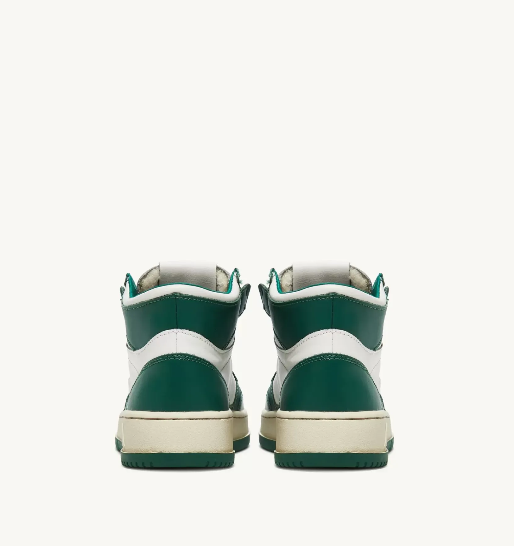 Sneakers Medalist Mid In Pelle Bicolore Bianco E Verde