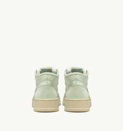 Sneakers Medalist Mid In Morbida Pelle Cel Green Di Capra