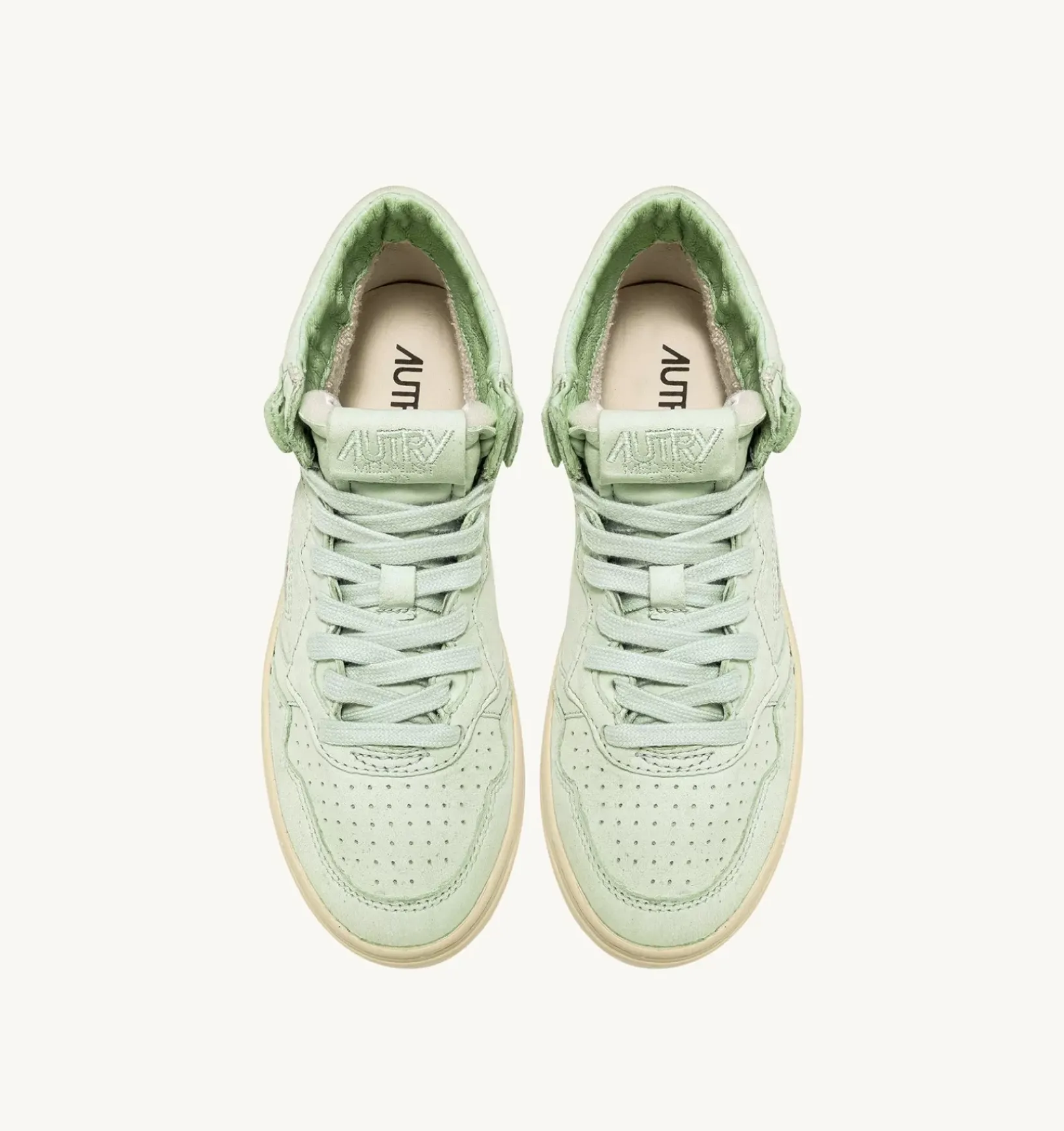 Sneakers Medalist Mid In Morbida Pelle Cel Green Di Capra