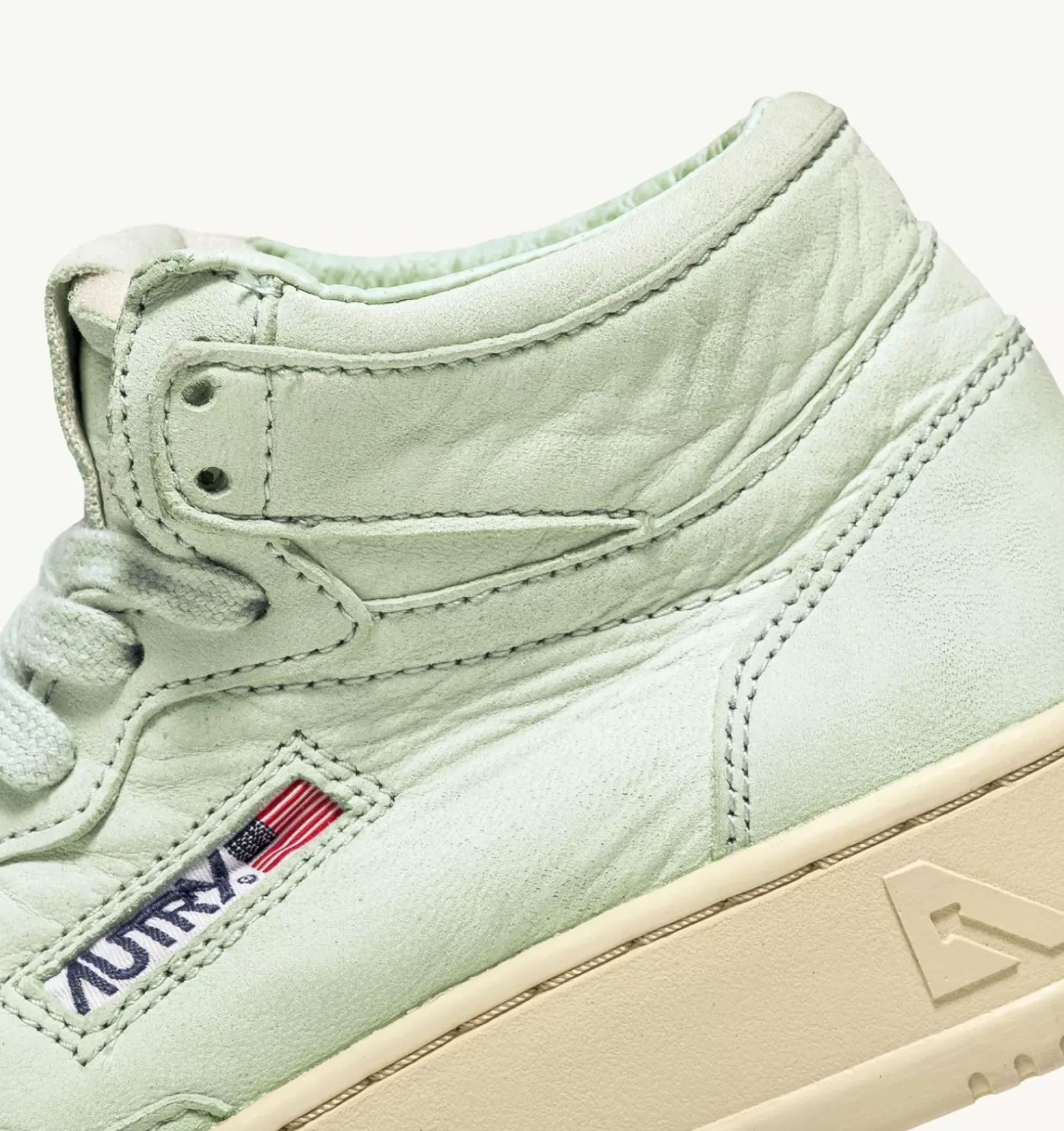Sneakers Medalist Mid In Morbida Pelle Cel Green Di Capra