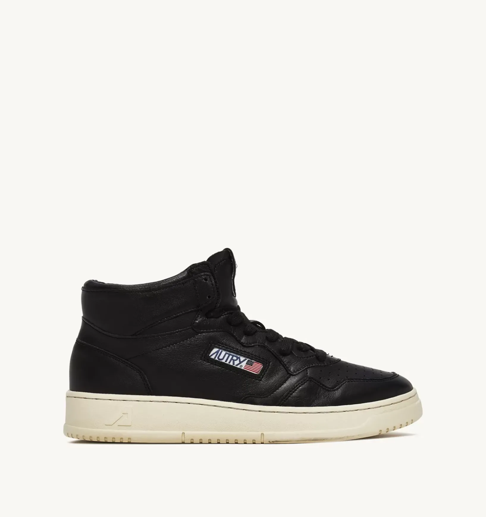 Sneakers Medalist Mid In Morbida Pelle Nera Di Capra