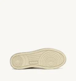Sneakers Medalist Mid Super Vintage In Pelle Bianco Nile Blu