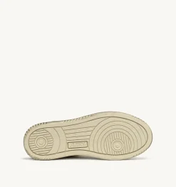 Sneakers Medalist Mid Super Vintage In Pelle Bianco Nero Giallo