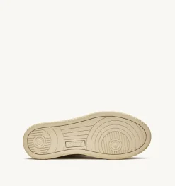 Sneakers Medalist Mid Super Vintage In Pelle Yellowing Bianco