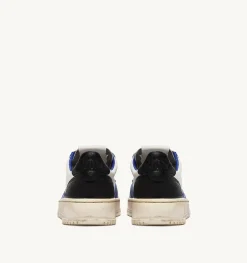 Sneakers Medelist Low Super Vintage In Pelle Bianco Blue E Nero