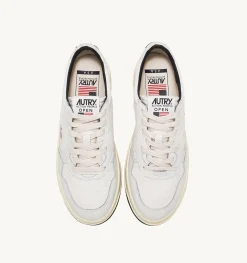 Sneakers Open Low In Pelle E Suede Capsule