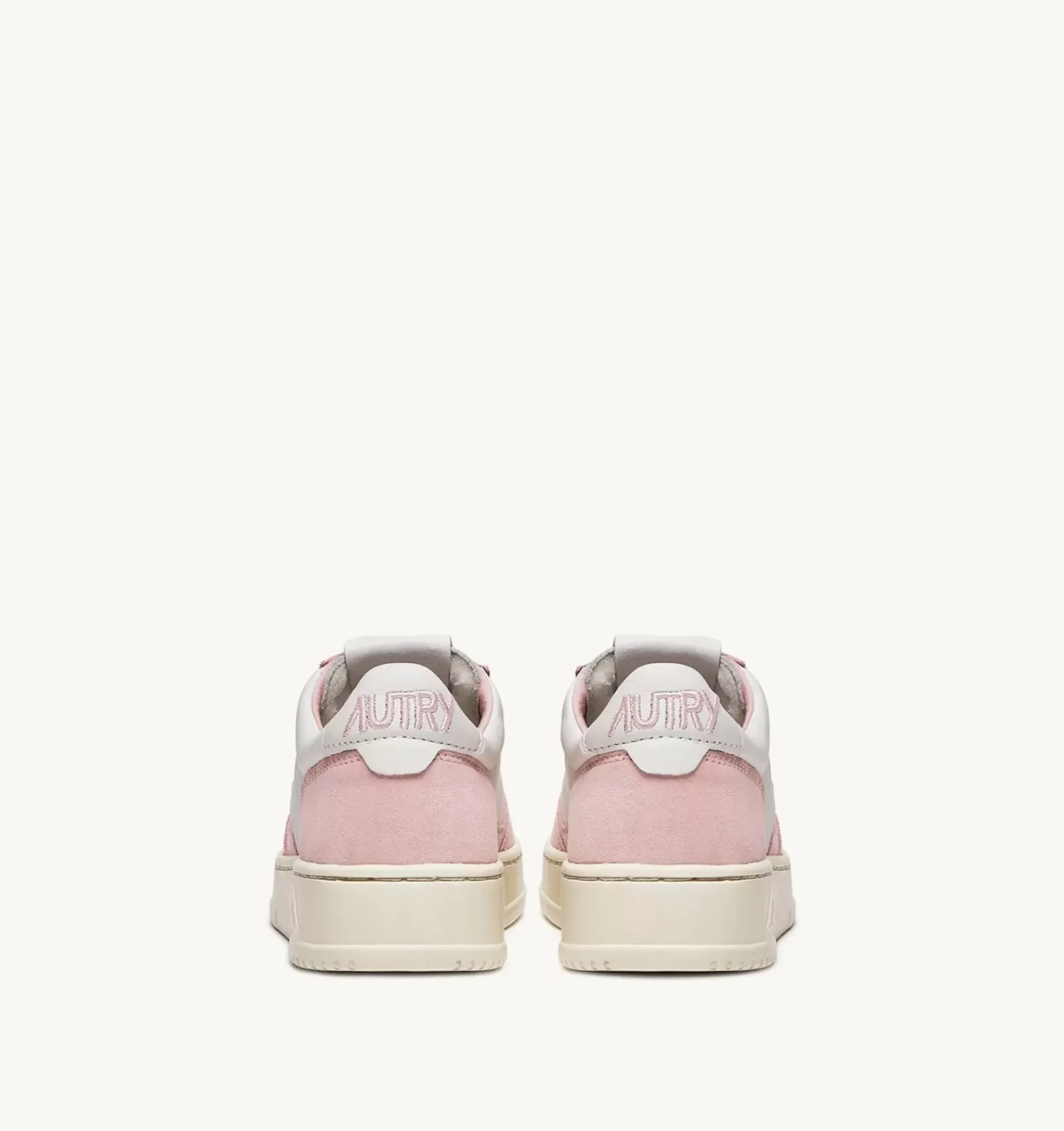 Sneakers Open Low In Pelle Bianco E Academy Pink