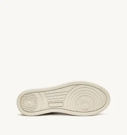 Sneakers Open Low In Pelle Bianco E Academy Pink