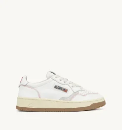 Sneakers Open Low In Pelle E Cordoncino Rosa