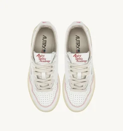 Sneakers Open Low In Pelle E Cordoncino Rosa