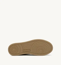 Sneakers Open Low In Pelle E Cordoncino Azure