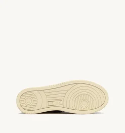 Sneakers Open Mid In Pelle Di Capra Mesh E Suede Colore Bianco Mud E Lilla
