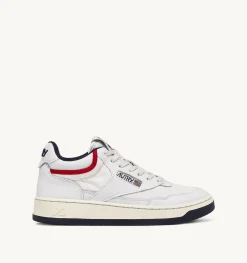 Sneakers Open Mid In Pelle E Suede Capsule