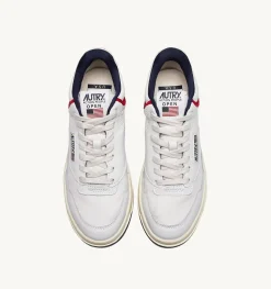 Sneakers Open Mid In Pelle E Suede Capsule
