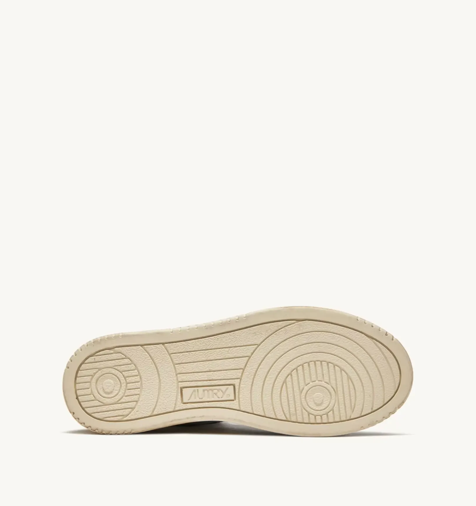 Sneakers Super Vintage Mid In Pelle Bianco Marrone Honey