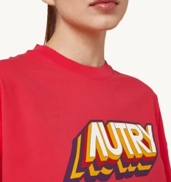 T-Shirt Aerobic Logo Rosso