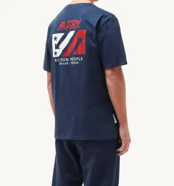 T-Shirt Girocollo Iconic Blu