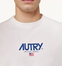 T-Shirt Girocollo Iconic Logo Bianco
