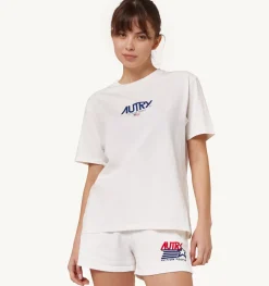 T-Shirt Girocollo Iconic Logo Bianco
