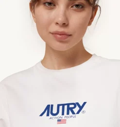 T-Shirt Girocollo Iconic Logo Bianco