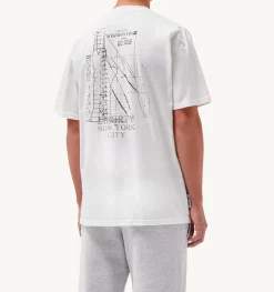 T-Shirt Girocollo Liberty Print Bianco