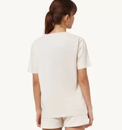 T-Shirt Girocollo Tennis Avorio
